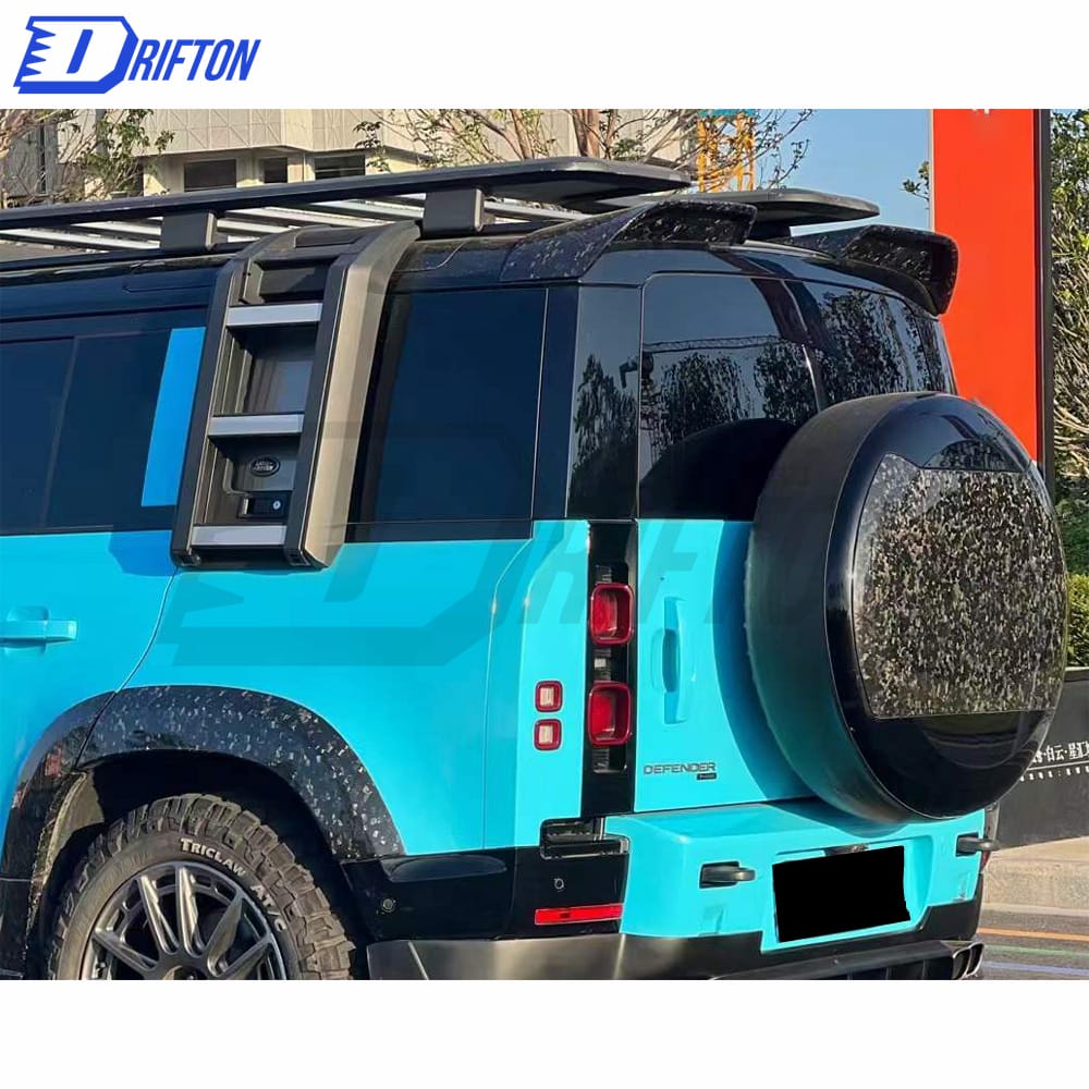 OKING Style Forged Carbon Fiber Roof Spoiler For Land Rover Defender 2020-2023