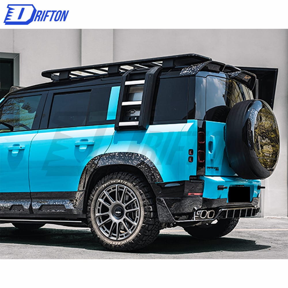 OKING Style Forged Carbon Fiber Roof Spoiler For Land Rover Defender 2020-2023