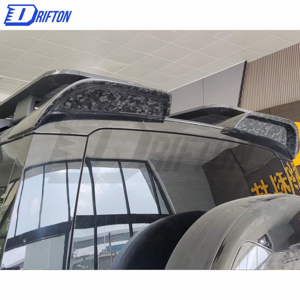 OKING Style Forged Carbon Fiber Roof Spoiler For Land Rover Defender 2020-2023
