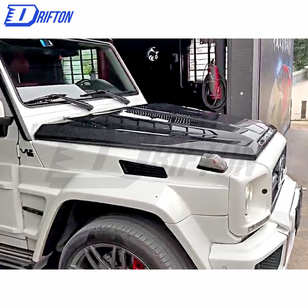 TopCar Style Carbon Fiber Hood For Mercedes Benz G-Class W463 2005-2018