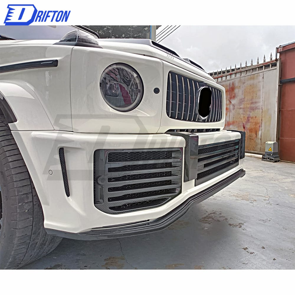 Urban Style Dry Carbon Fiber With Portion Primer Front Bumper For Mercedes Benz G-Class W464 AMG G63 2018-2020