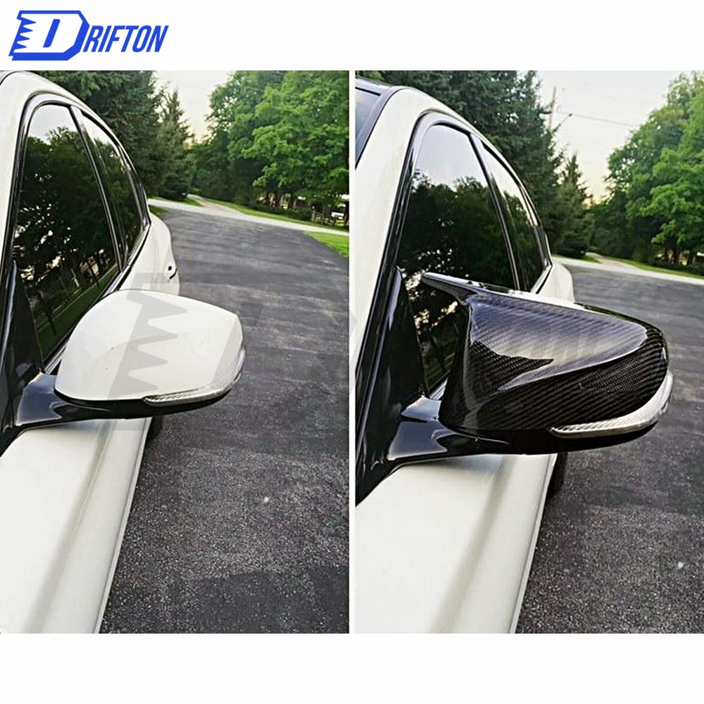 NEW Style ABS+Carbon Fiber Mirror Cover (Replacement) For INFINITI Q50 2017-2022