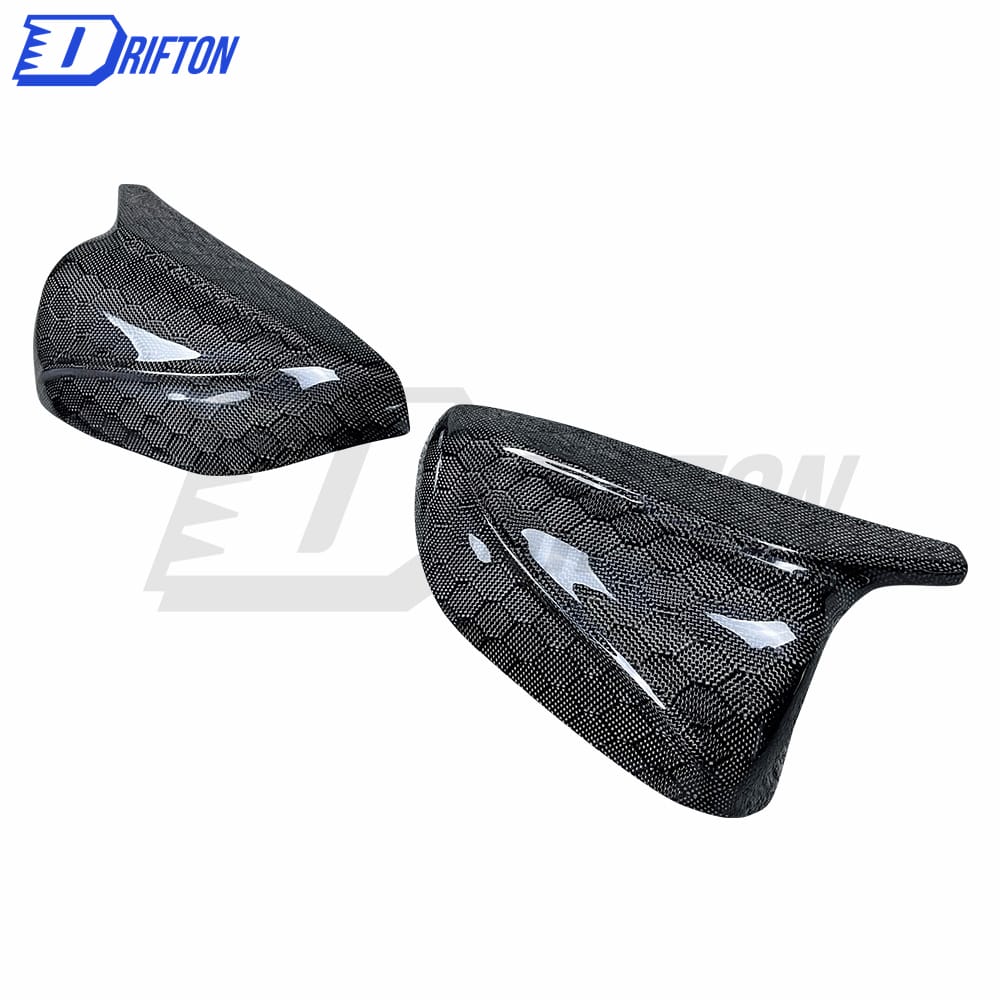 NEW Style ABS+Carbon Fiber Mirror Cover (Replacement) For INFINITI Q50 2017-2022