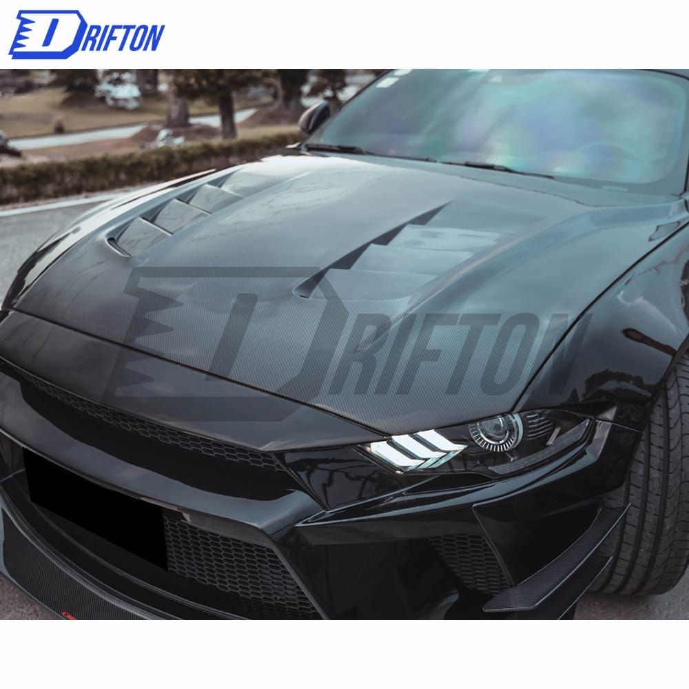 CMST Style Carbon Fiber Hood For Mustang 2018-2023
