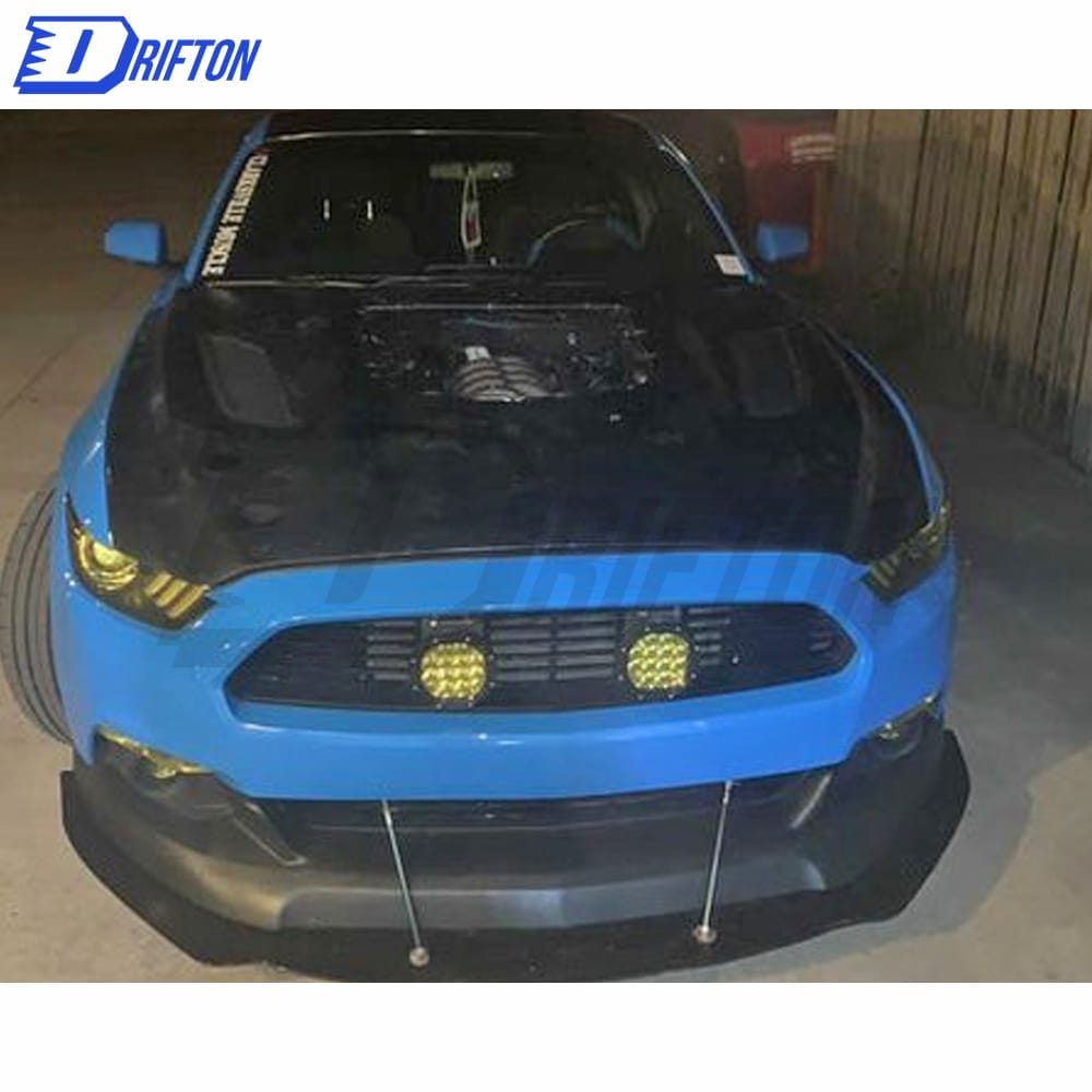 CMST V1 Transparent Style Carbon Fiber With Glass Hood For Ford Mustang 2015-2017