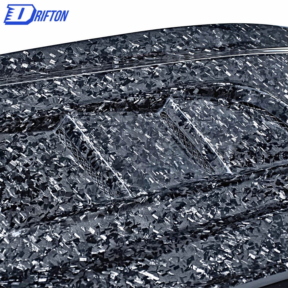 CMST V1 Transparent Style Forged Carbon Fiber With Glass Hood For Ford Mustang 2015-2017