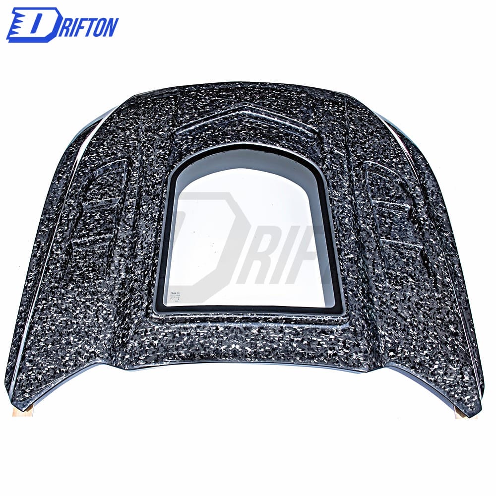 CMST V1 Transparent Style Forged Carbon Fiber With Glass Hood For Ford Mustang 2015-2017