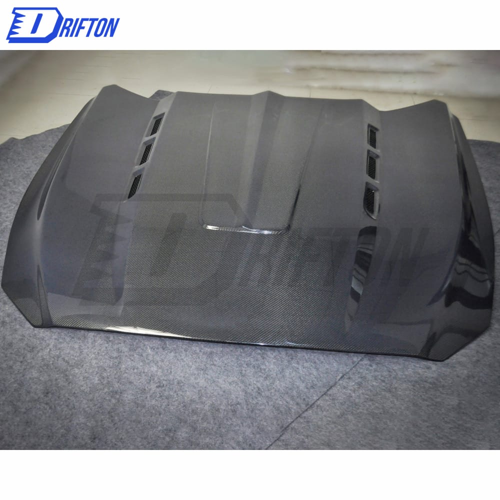 CMST V4 Style Carbon Fiber Hood For Ford Mustang 2015-2017
