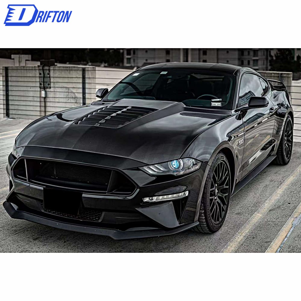 GT500 Style Carbon Fiber Hood For Ford Mustang 2015-2017