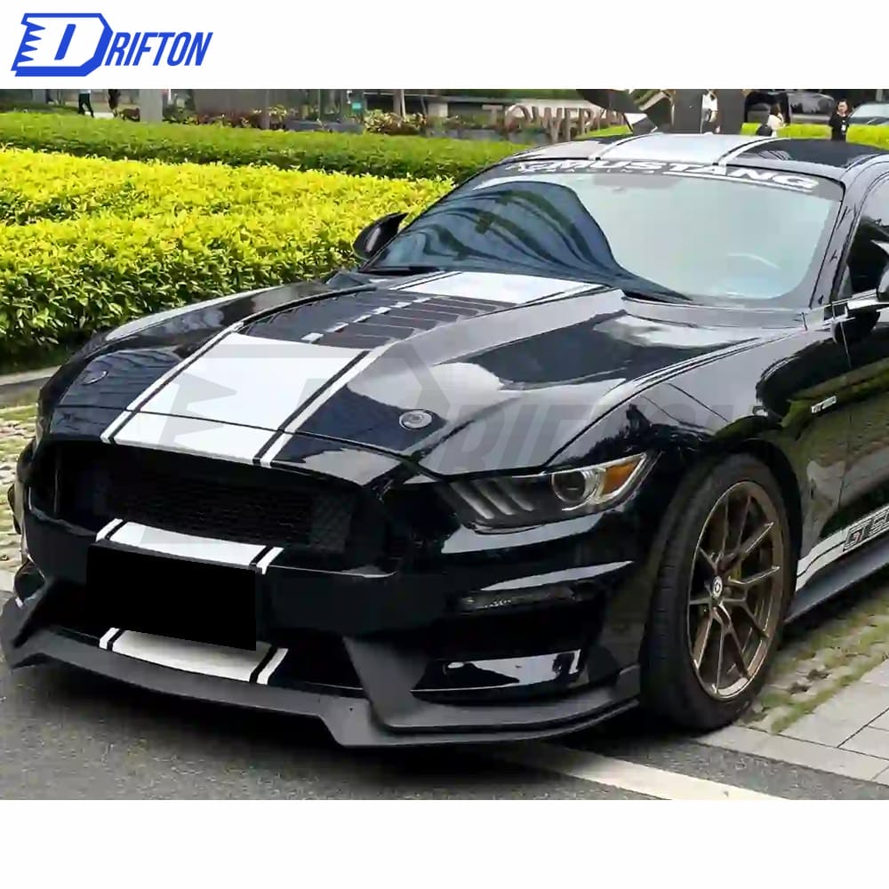 GT500 Style Half Carbon Fiber Hood For Ford Mustang 2015-2017