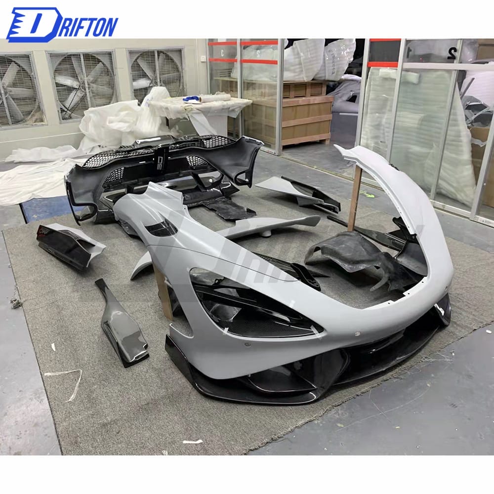 765LT Style Dry Carbon Fiber WIth Portion Primer Body Kit For Mclaren 720S