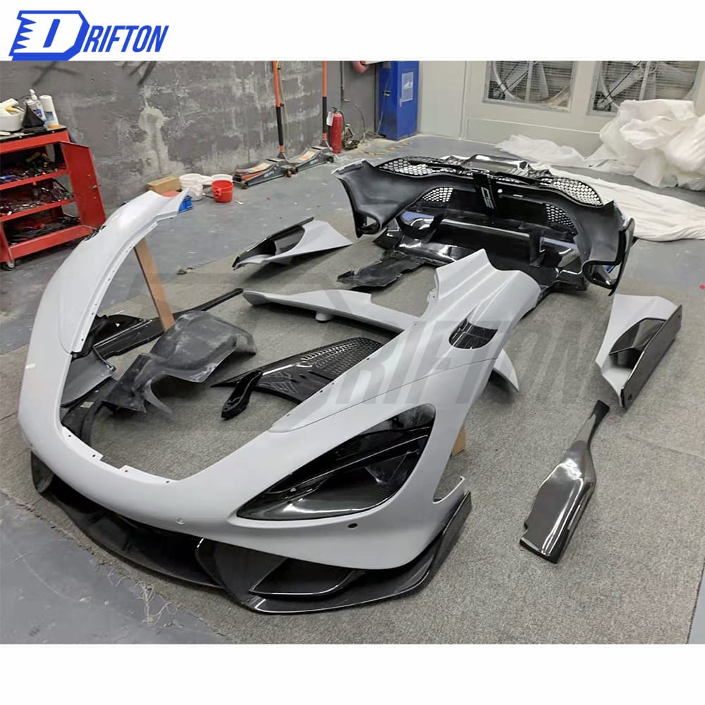 765LT Style Dry Carbon Fiber WIth Portion Primer Body Kit For Mclaren 720S