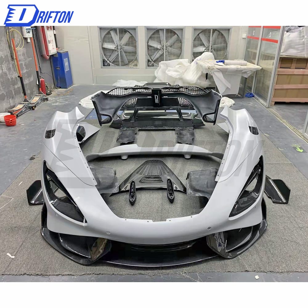 765LT Style Dry Carbon Fiber WIth Portion Primer Body Kit For Mclaren 720S
