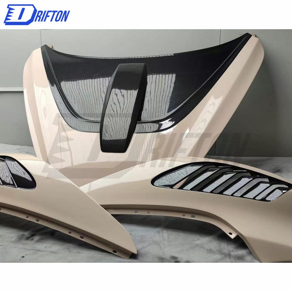 Novitec Style Dry Carbon Fiber With Portion Primer Hood For Mclaren 720S