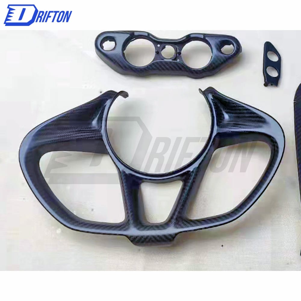 OEM Style Dry Carbon FIber Steering Wheel Trim For Mclaren 720S