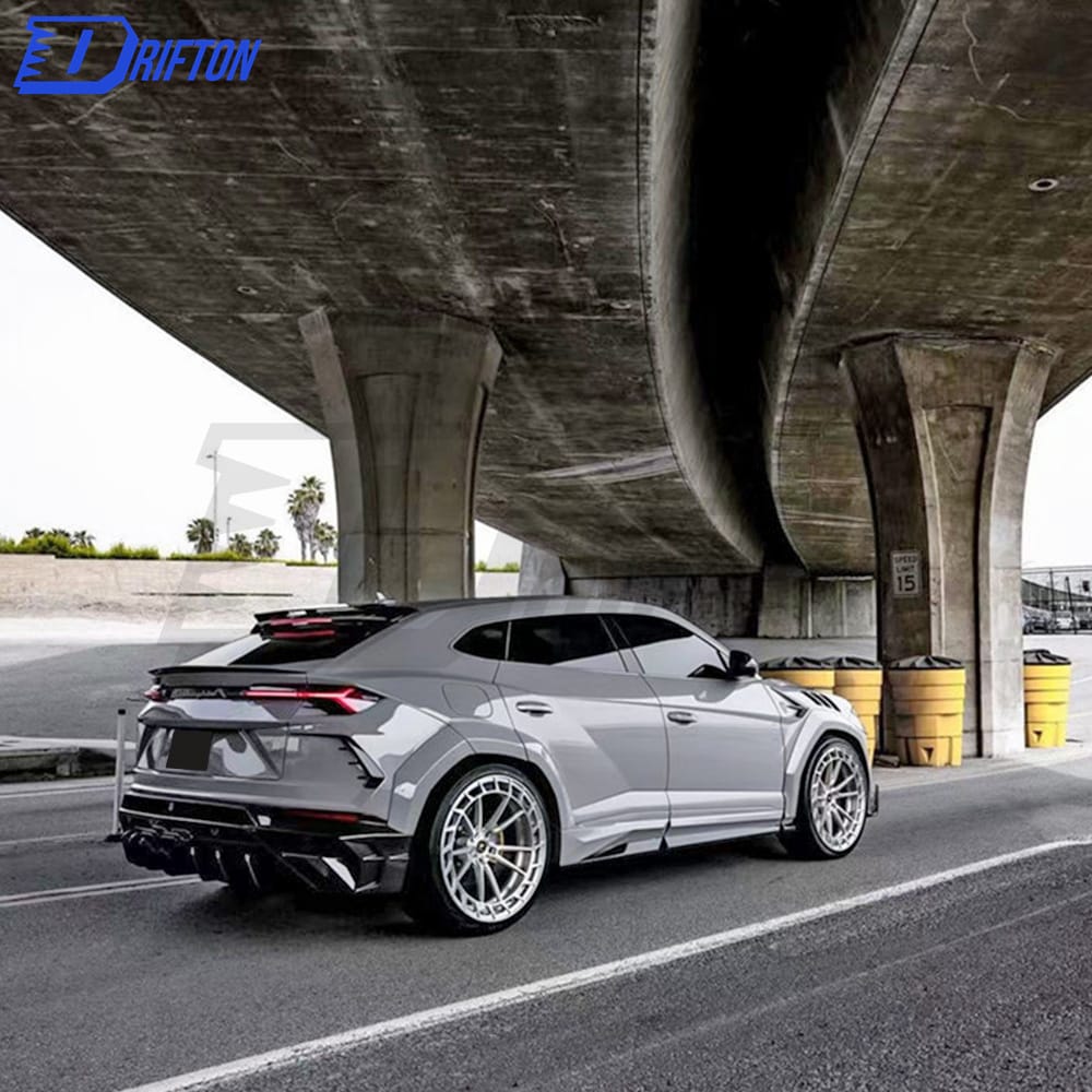 Mansory Style Half Dry Carbon Fiber Wide Fender Wheel Trim & Side Skirt For Lamborghini URUS