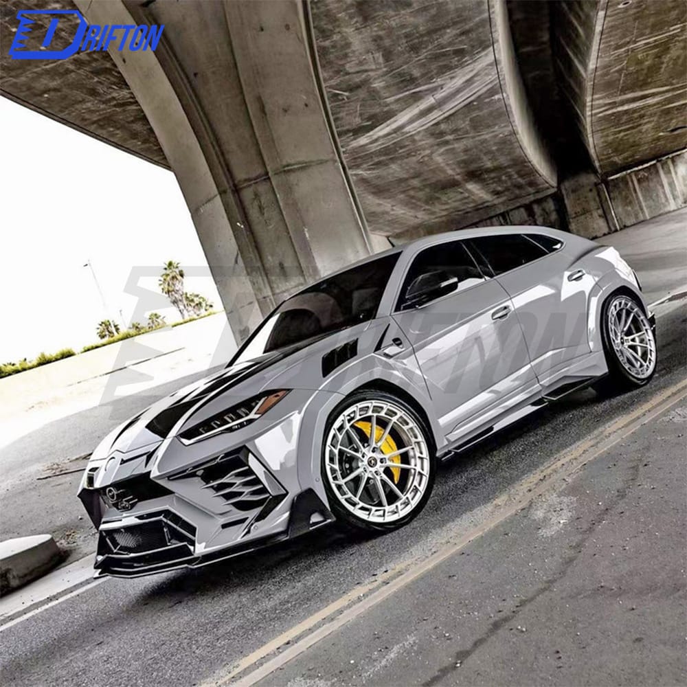 Mansory Style Half Dry Carbon Fiber Wide Fender Wheel Trim & Side Skirt For Lamborghini URUS