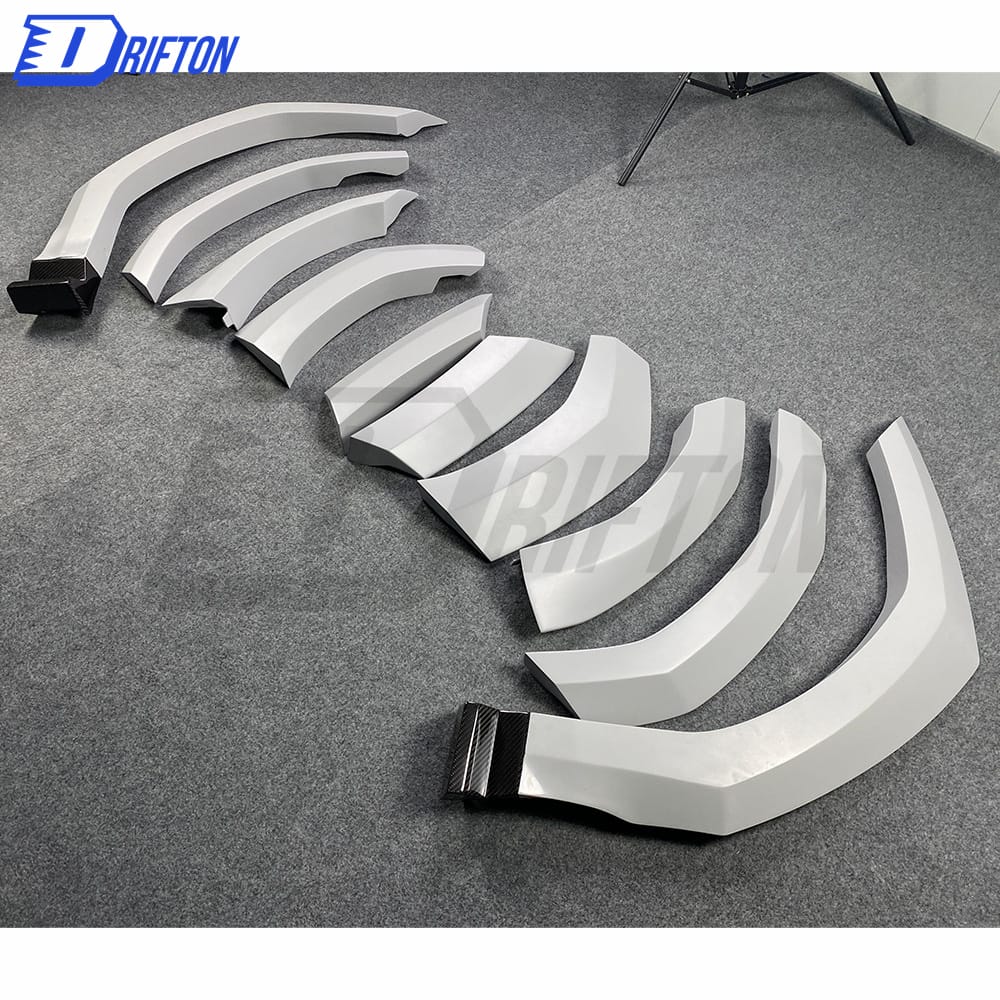 Mansory Style Half Dry Carbon Fiber Wide Fender Wheel Trim & Side Skirt For Lamborghini URUS