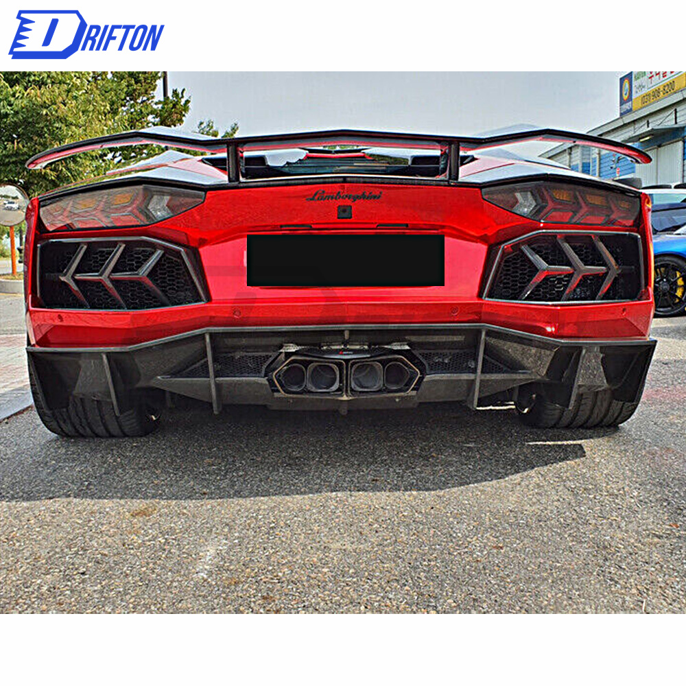 Mansory Style Carbon Fiber Rear Diffuser For Lamborghini Aventador