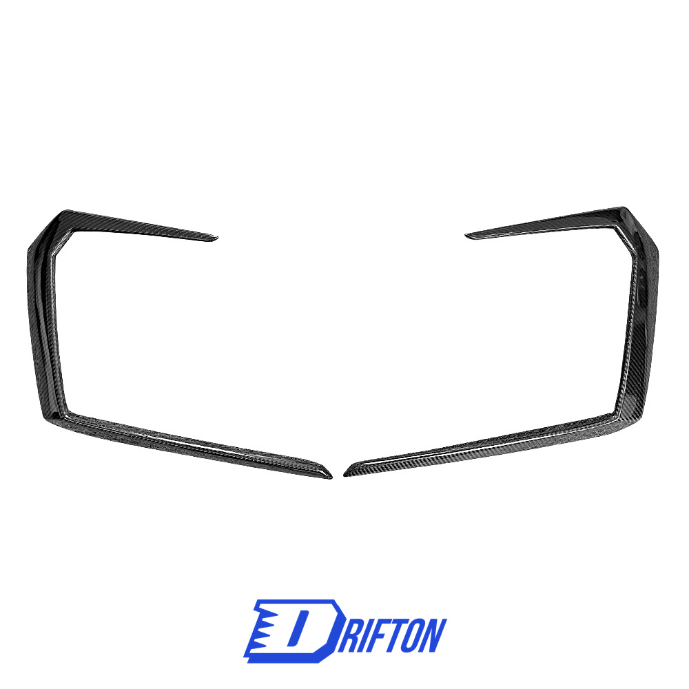 TC-Style Dry Carbon Fiber Front Bumper Vent Canard For Lamborghini URUS 2018-2019