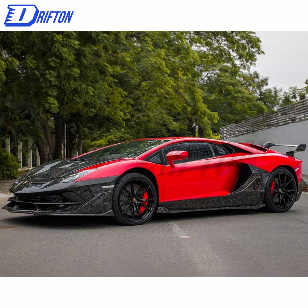 SVJ-Style Forged Dry Carbon Fiber With Portion Primer Body Kit For Aventador LP700-4 LP720 LP750 Coupe Roaster 2011-2015