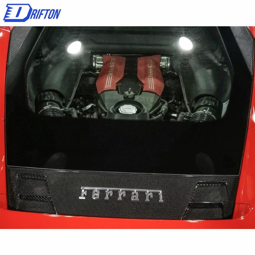 Capristo-Style Dry Carbon Fiber Rear Air Guide For Ferrari 488 GTB 2015-2018