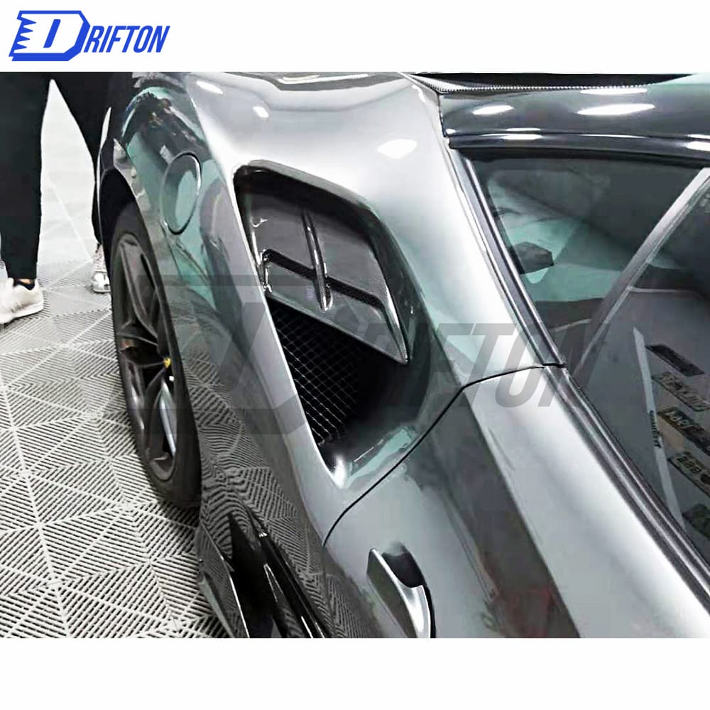 Capristo-Style Dry Carbon Fiber Side Air Intake Panels For Ferrari 488 GTB 2015-2018