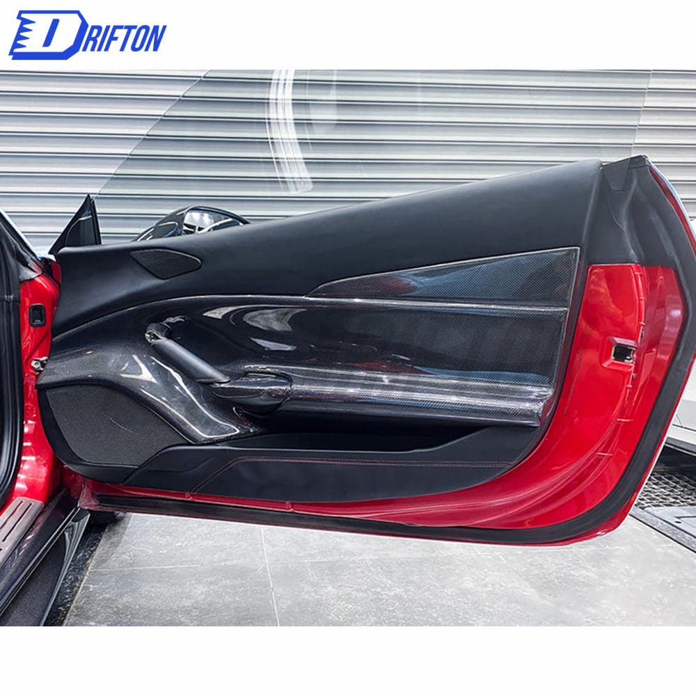 Carbon Fiber Door Panel Plate Interiors For Ferrari 488 GTB 2015-2018