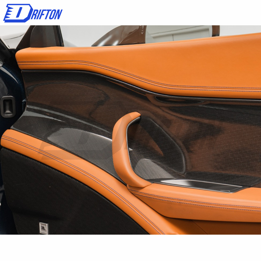 Carbon Fiber Inner Door Panel For Ferrari 458 Italy Spyder 2011-2013