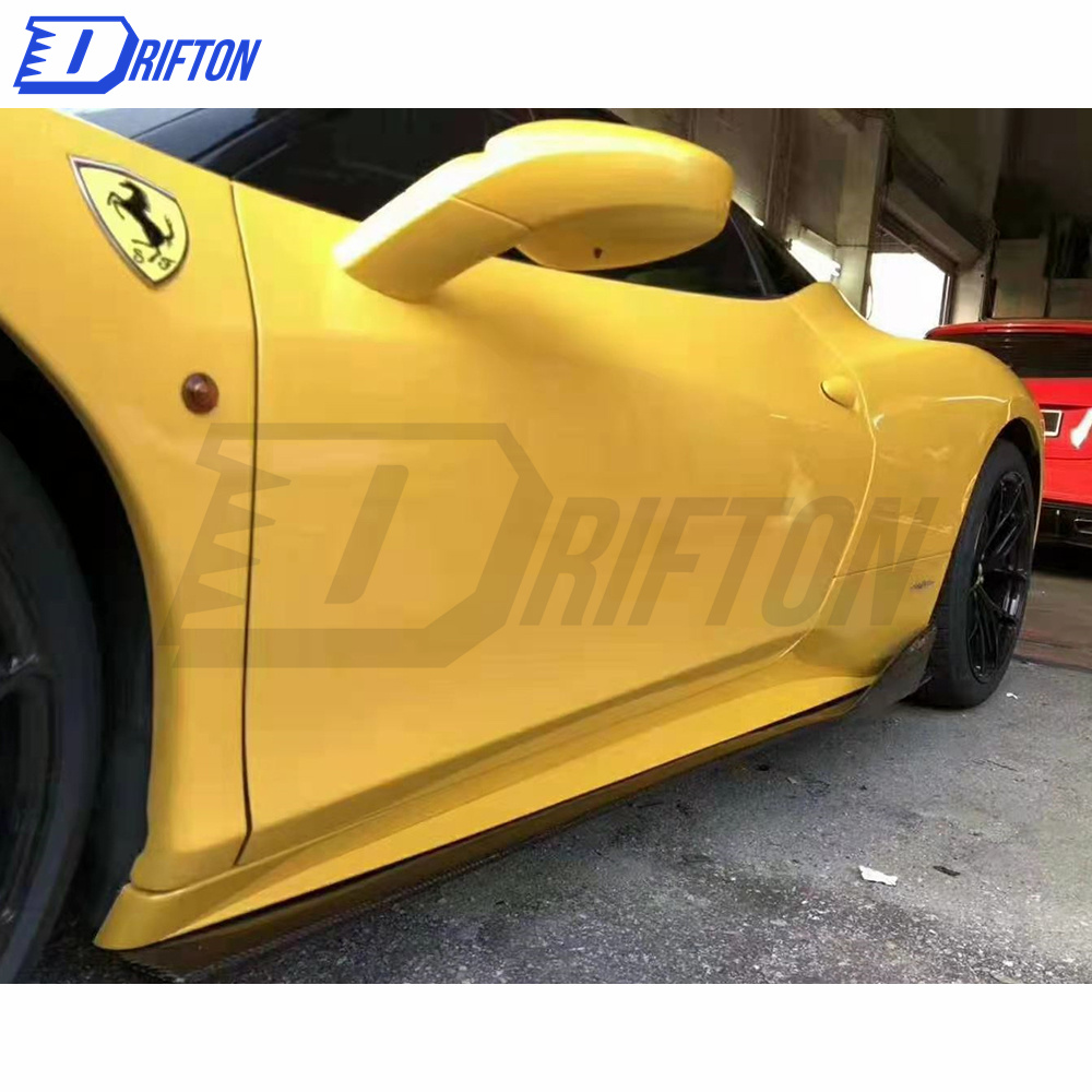 Carbon Fiber Side Skirt For Ferrari 458 Italy 2011-2016