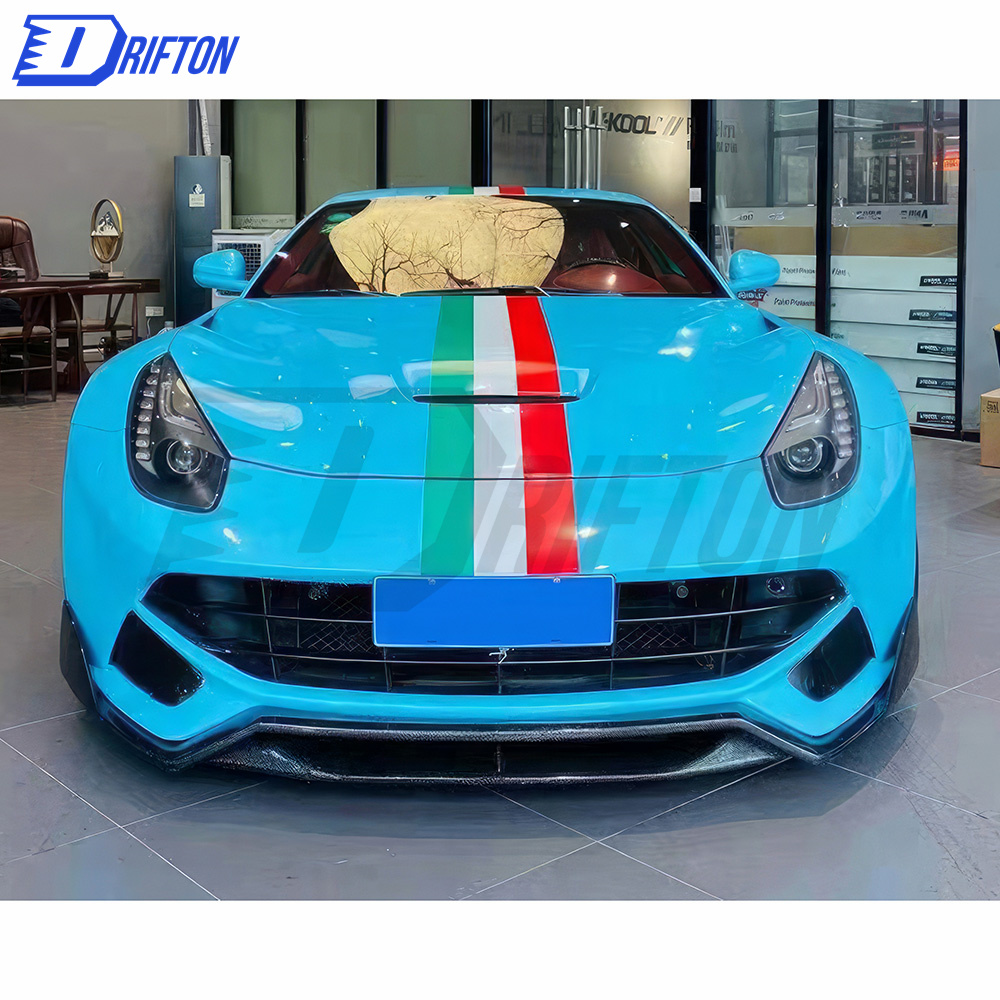 DMC Style Carbon Fiber Front Lip For Ferrari F12 2013-2017