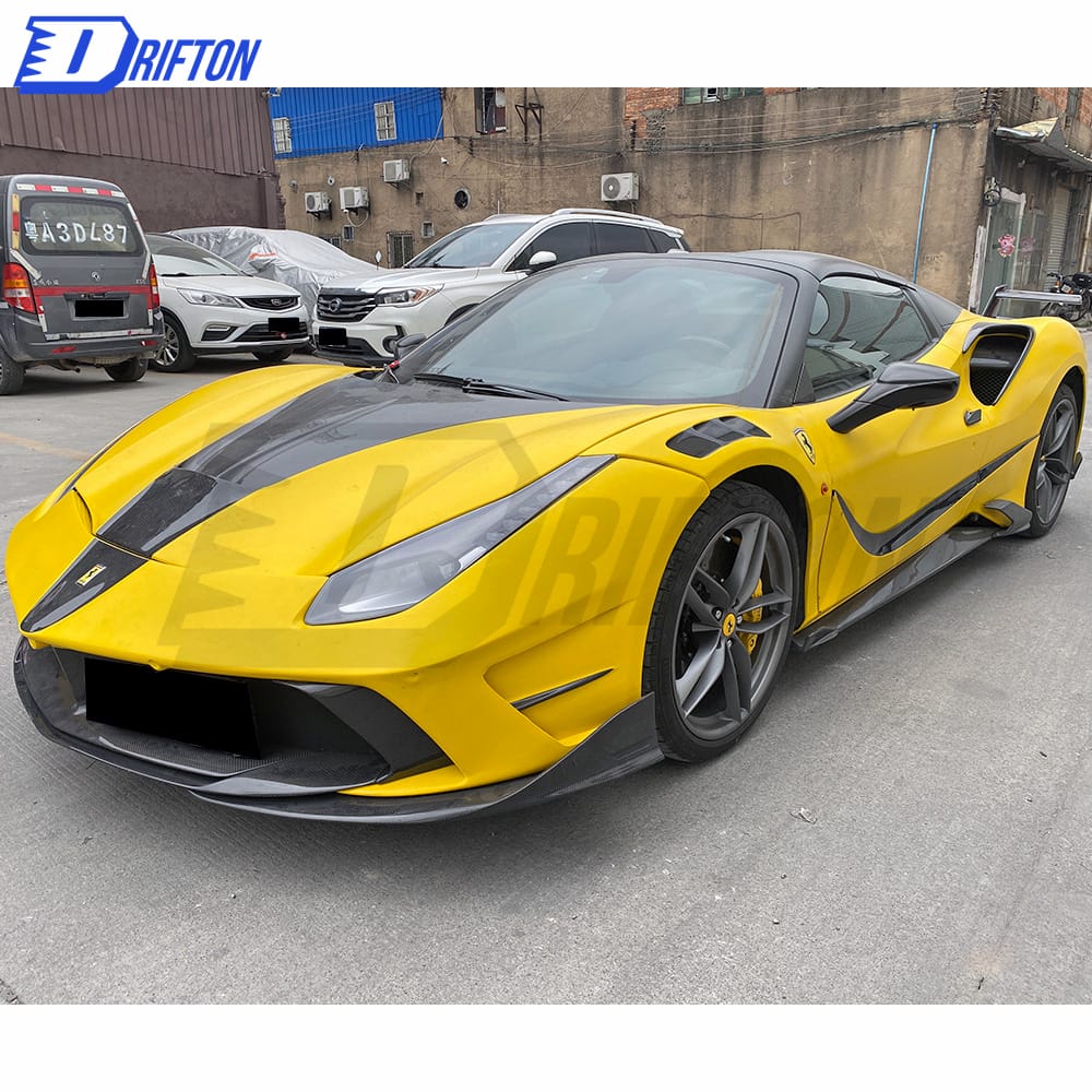 Mansory Style Half Carbon Fiber Body Kit For Ferrari 488 2015-2018