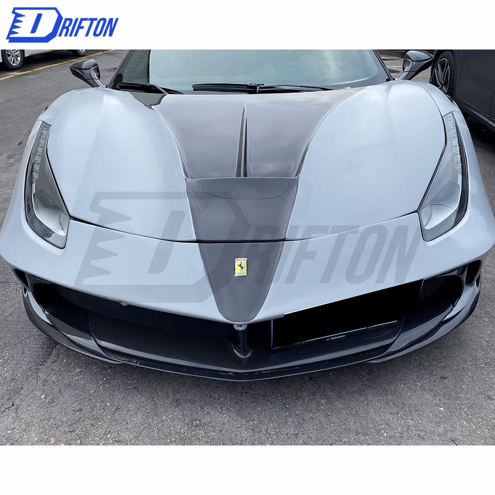 Mansory Style Half Carbon Fiber Hood For Ferrari 488 2015-2018