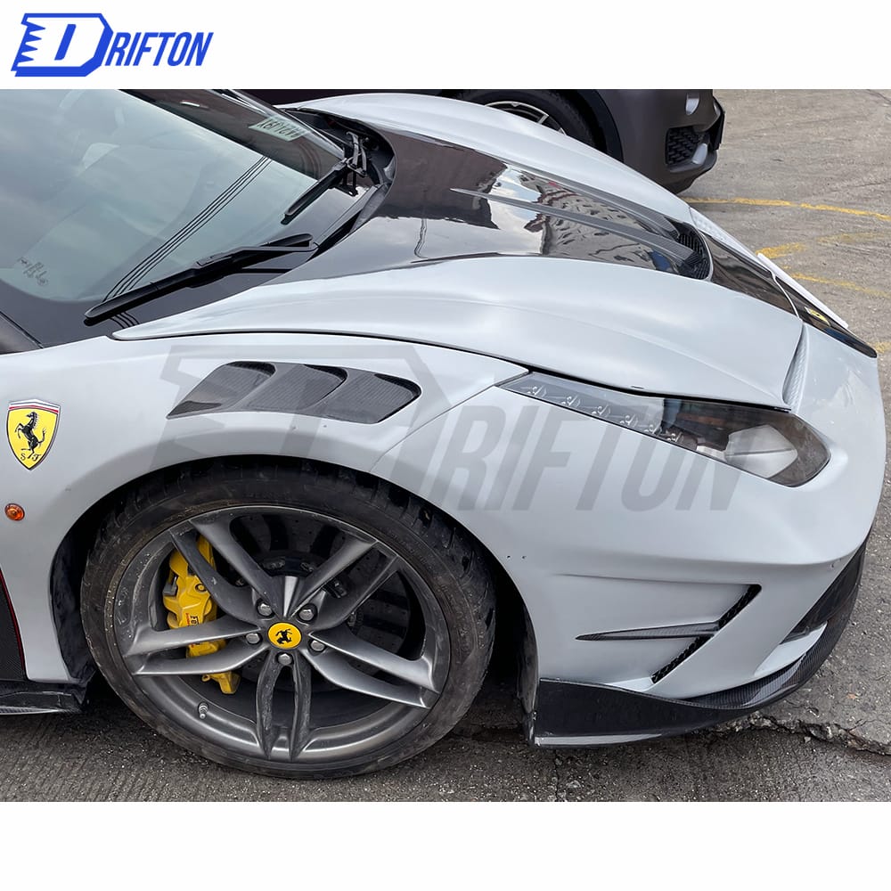 Mansory Style Half Carbon Fiber Hood For Ferrari 488 2015-2018