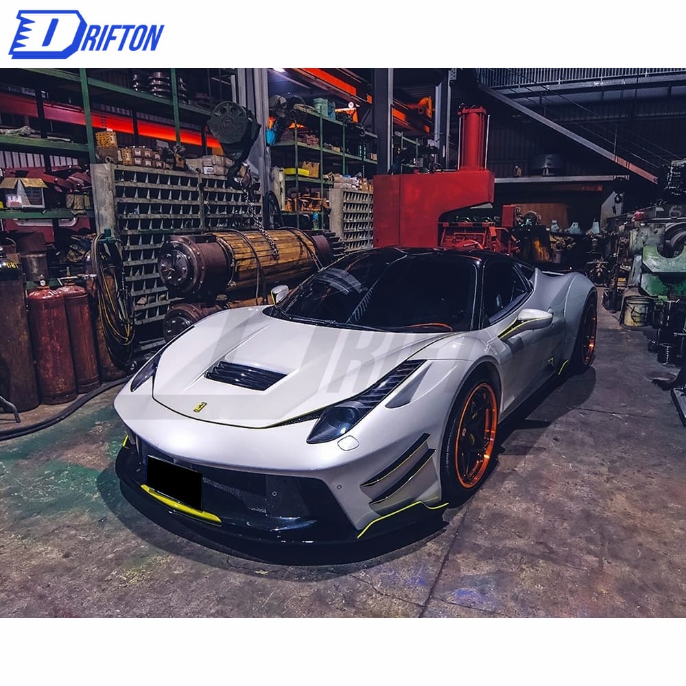 Prior Design Style Glass Fiber Car Body Kit For Ferrari 458 2011-2016