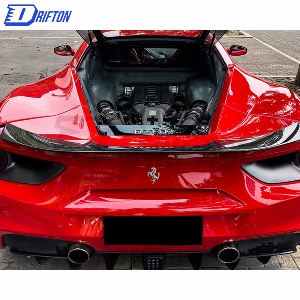 Vorsteiner Style Dry Carbon Fiber Rear Spoiler For Ferrari 488 GTB 2015-2018