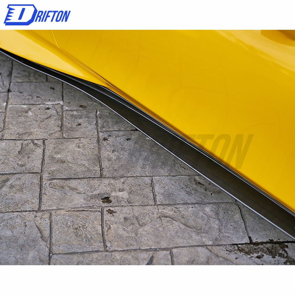 Novitec Style Dry Carbon Fiber Side Skirt For Ferrari F8 2020-2022