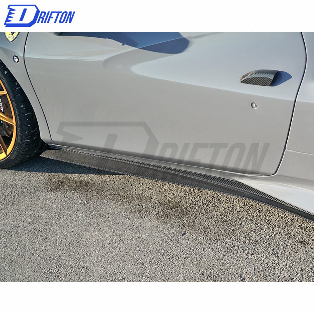 Novitec Style Dry Carbon Fiber Side Skirt For Ferrari F8 2020-2022