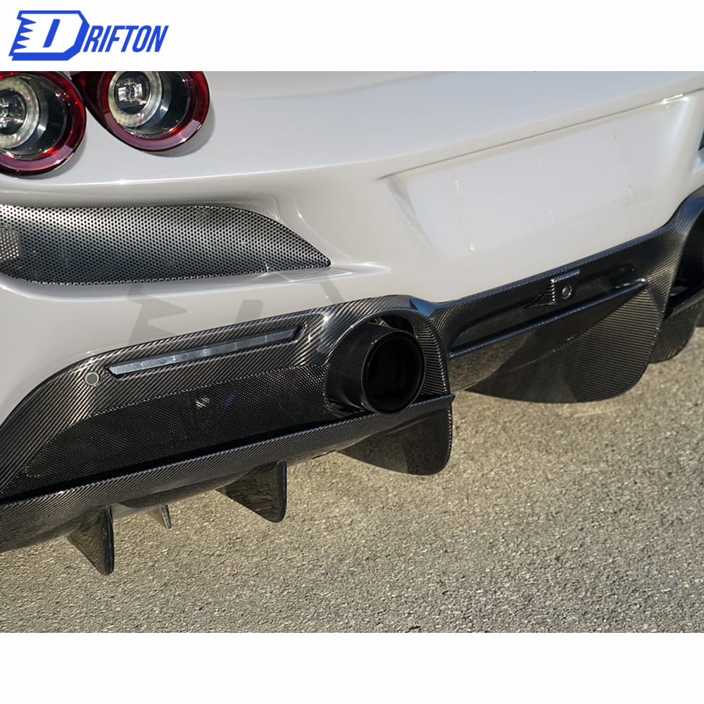 Novitec Style Dry Carbon Fiber Rear Diffuser For Ferrari F8 2020-2022