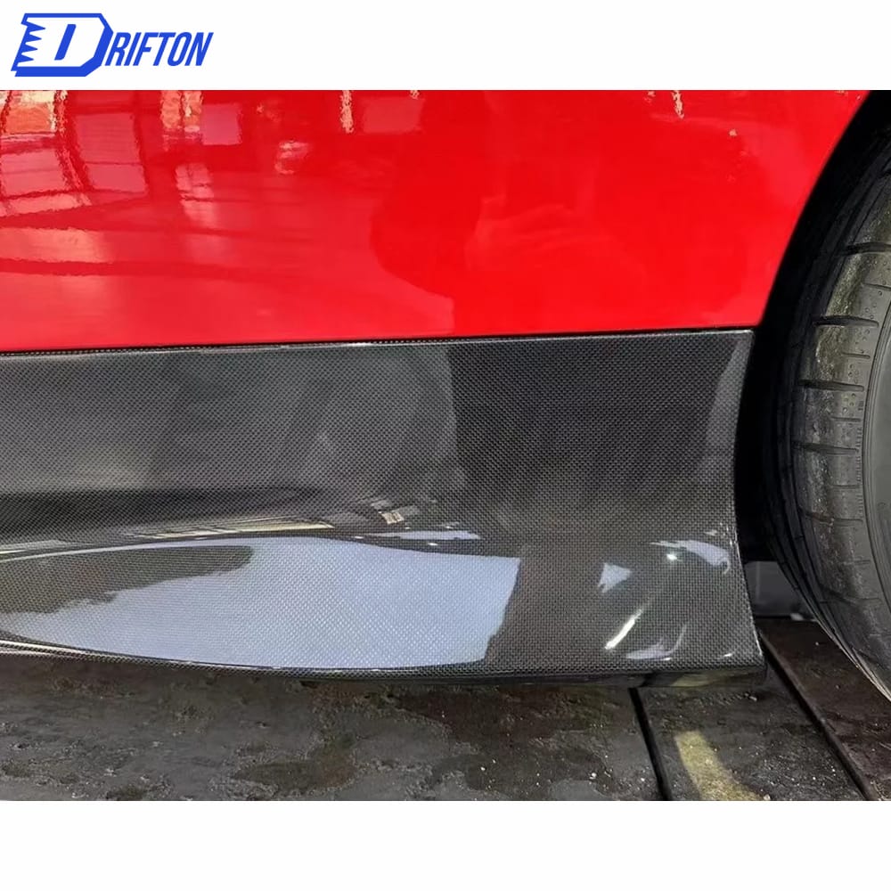 OEM Style Dry Carbon Fiber Side Skirts For Ferrari F8 2020-2022