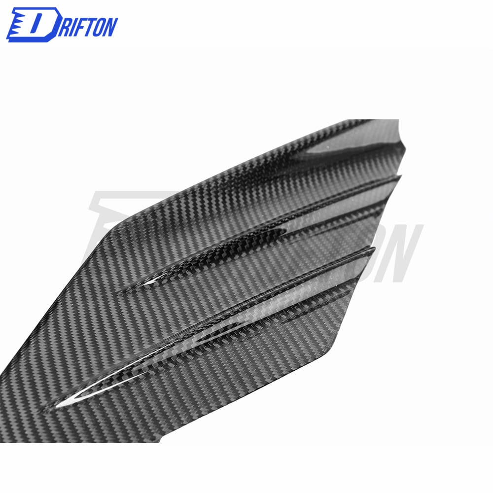 PT Style Dry Carbon Fiber Rear Air Inlet Trim For Ferrari F8 2020-2022