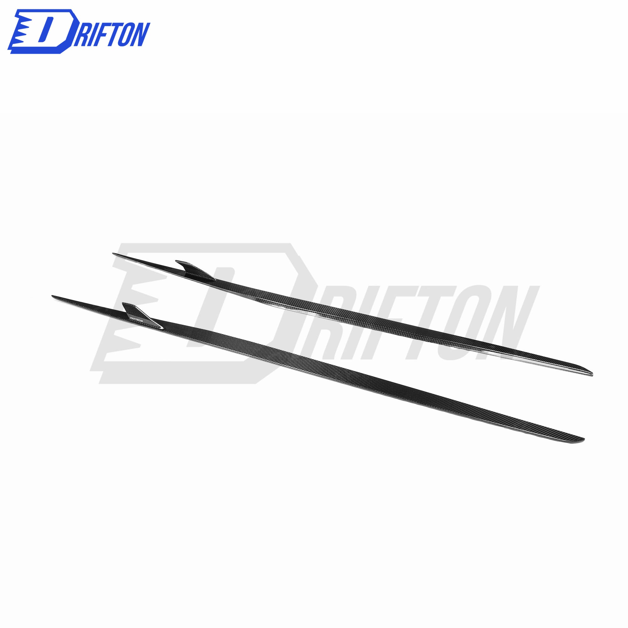 PT Style Dry Carbon Fiber Side Skirt For Ferrari F8 2020-2022