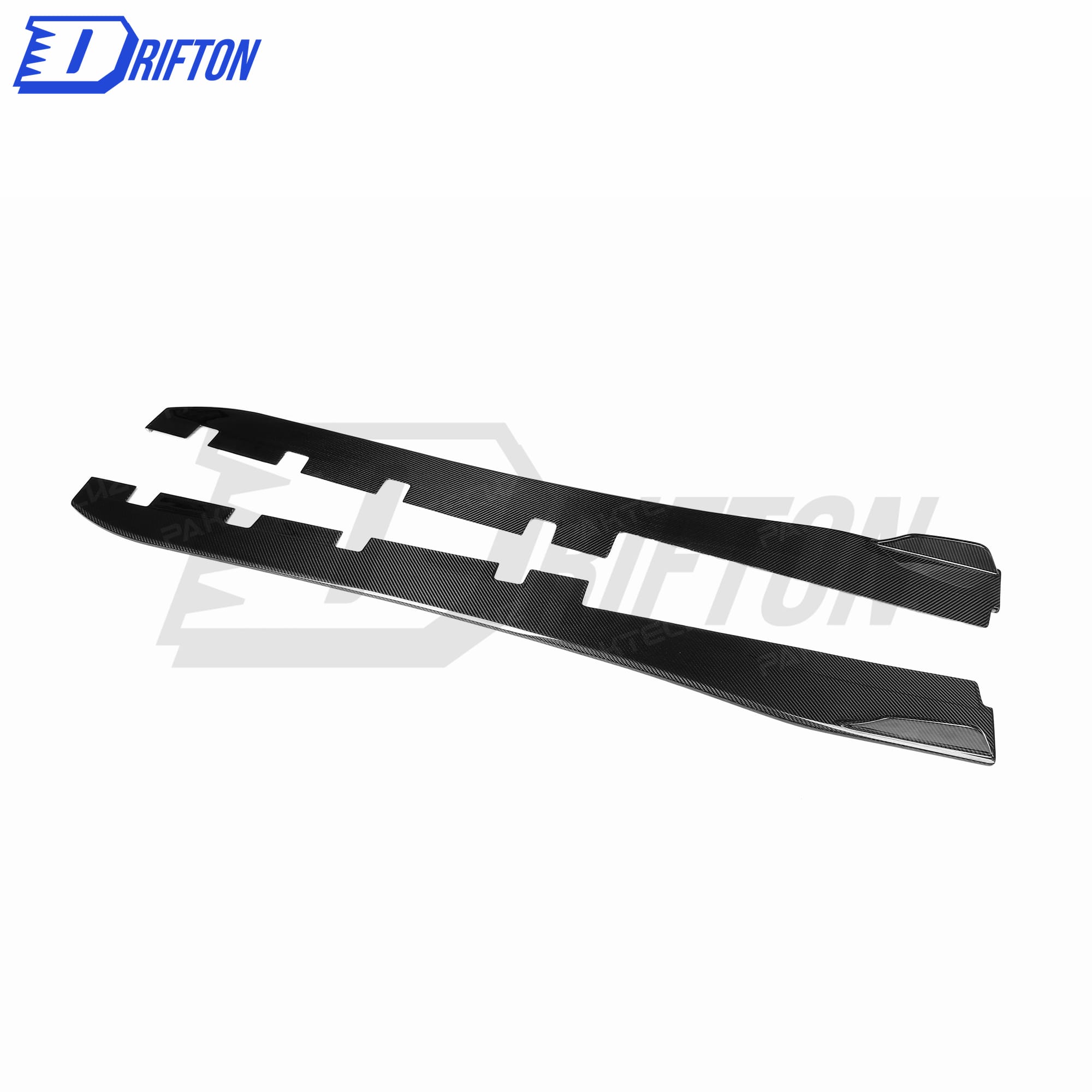 PT Style Dry Carbon Fiber Side Skirt For Ferrari F8 2020-2022