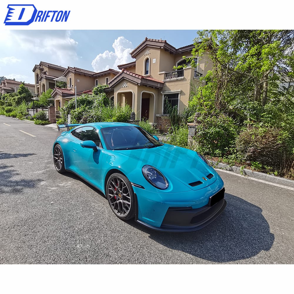 GT3 Style Dry Carbon Fiber With Full Primer Front Bumper For Porsche 911 992 Carrera S 2019-2023