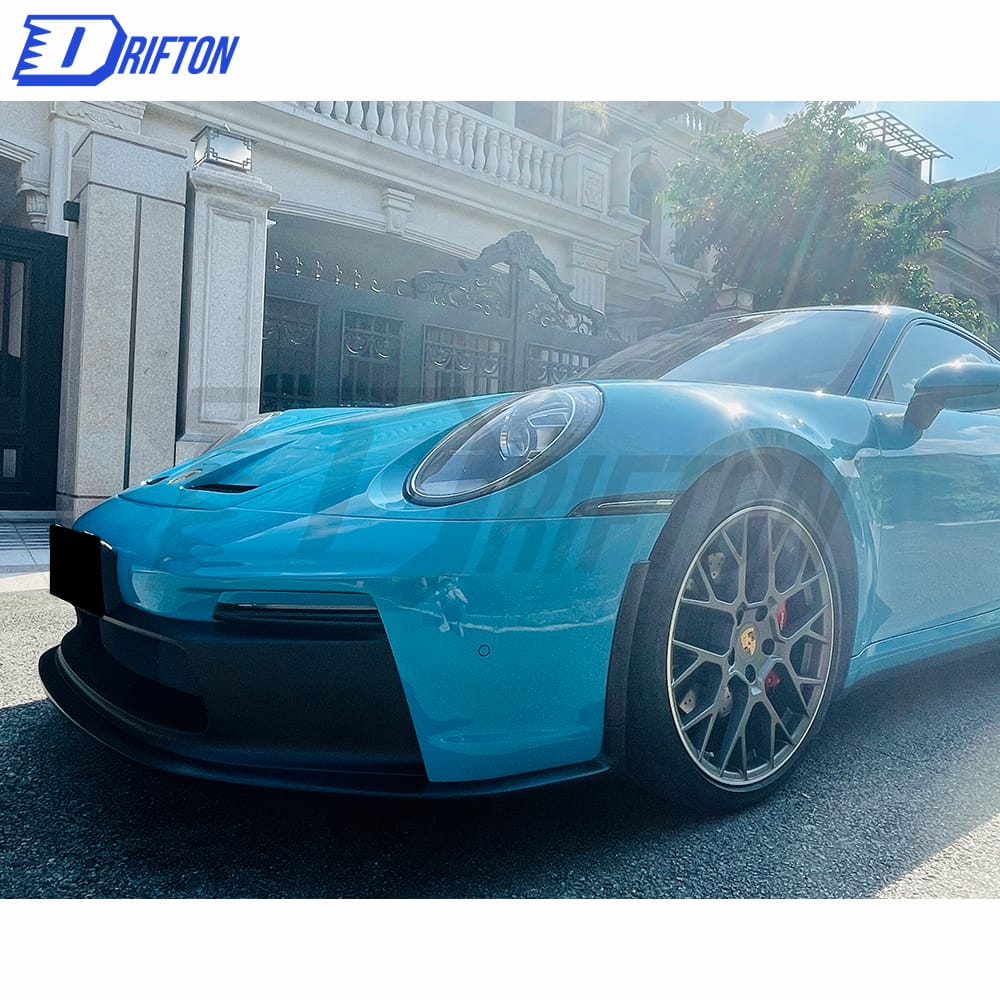 GT3 Style Dry Carbon Fiber With Full Primer Front Bumper For Porsche 911 992 Carrera S 2019-2023