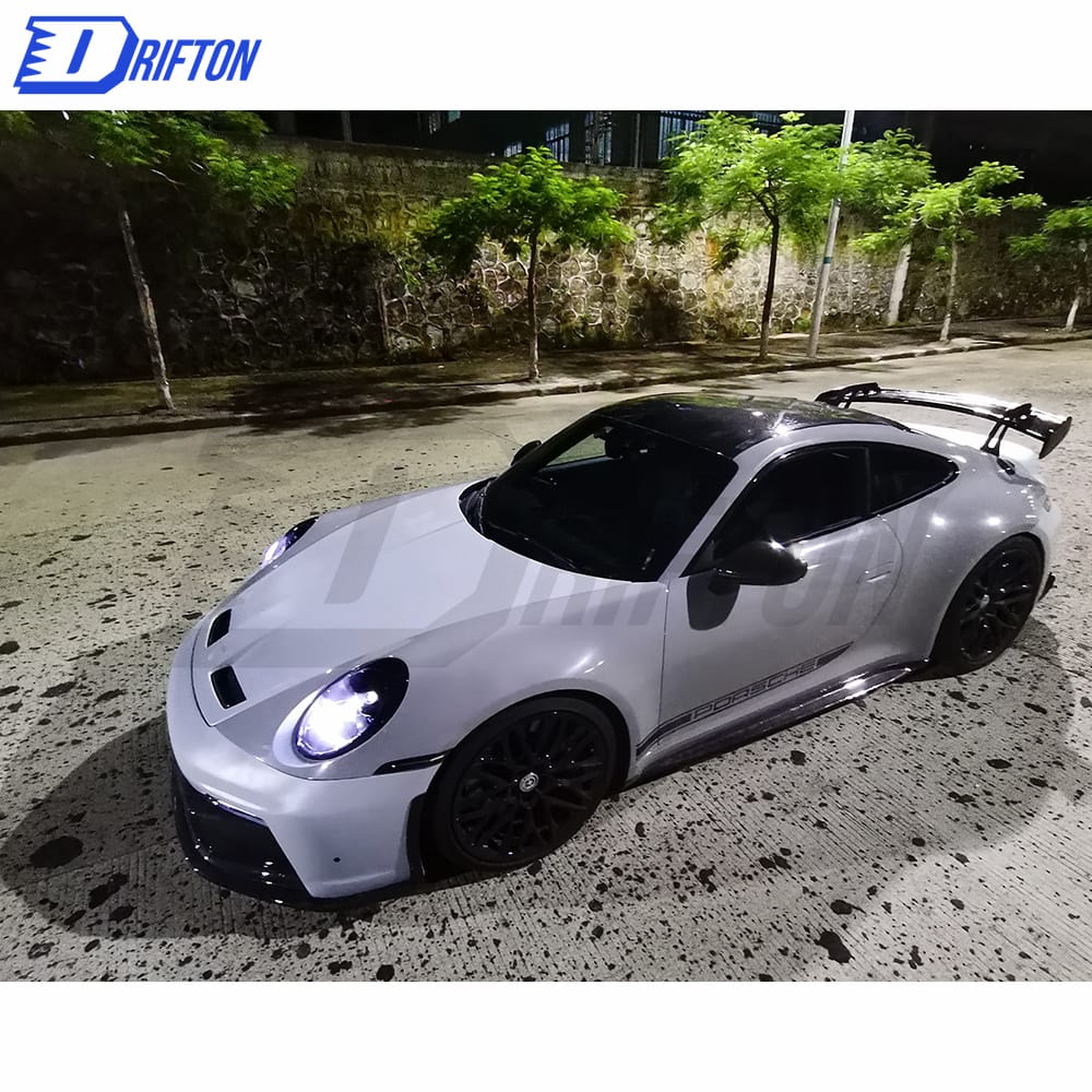 GT3 Style Dry Carbon Fiber With Full Primer Hood For Porsche 911 992 Carrera S 2019-2023