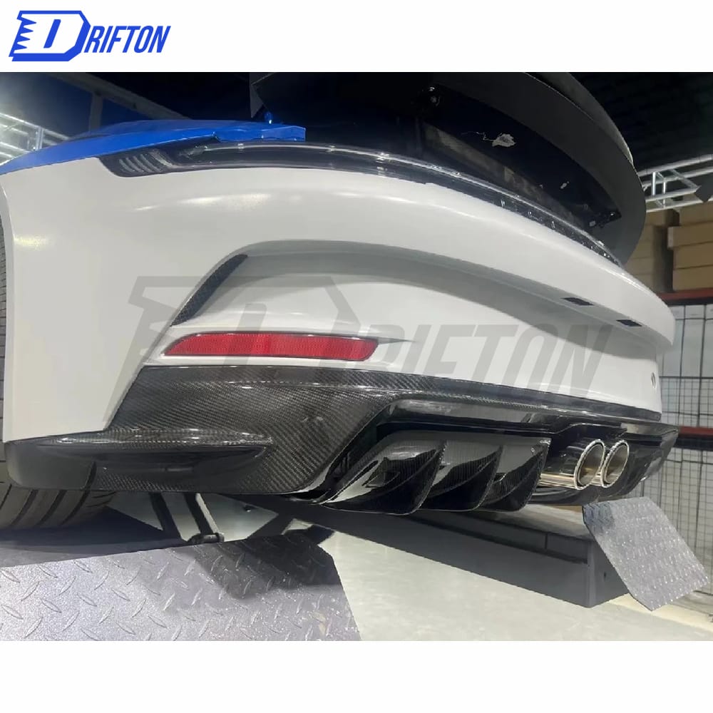 GT3 Style Dry Carbon Fiber With Portion Primer For Porsche 911 992 Carrera S 2019-2023