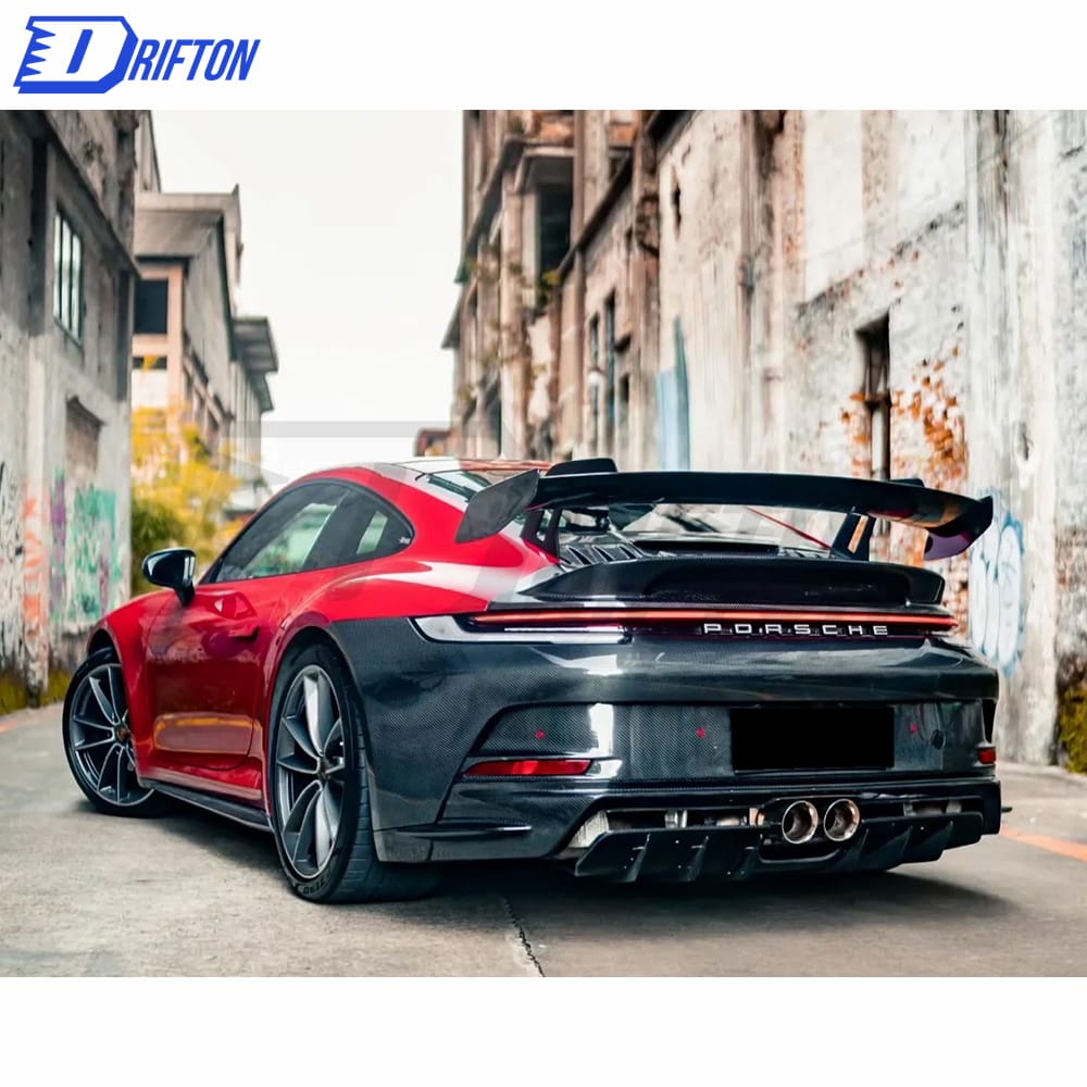 GT3 Style Dry Carbon Fiber With Portion Primer For Porsche 911 992 Carrera S 2019-2023