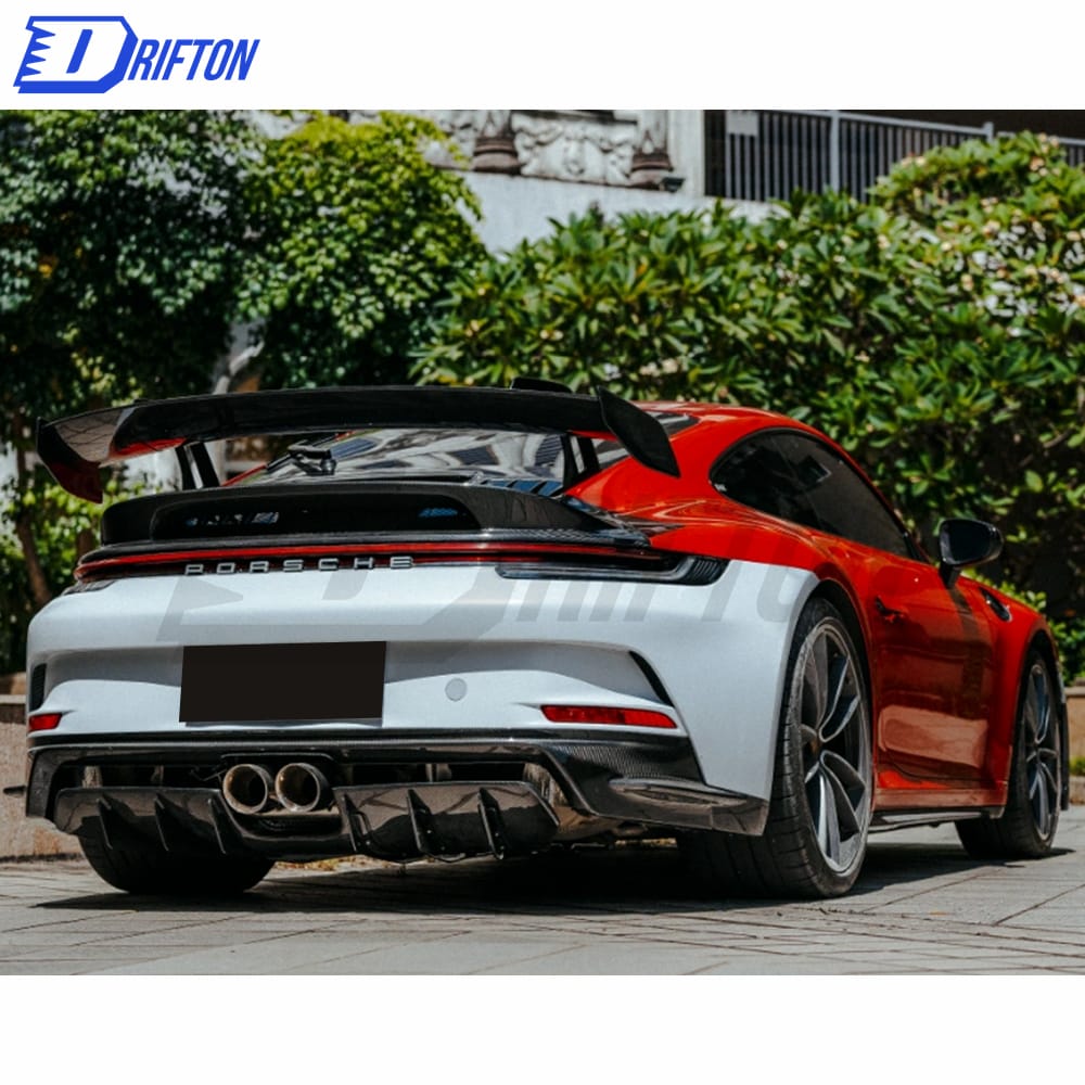 GT3 Style Dry Carbon Fiber With Portion Primer For Porsche 911 992 Carrera S 2019-2023