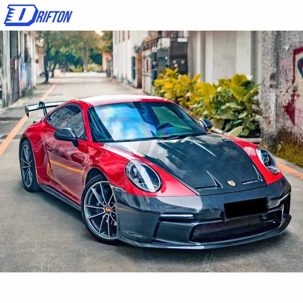 GT3 Style Full Dry Carbon Fiber Front Bumper For Porsche 911 992 Carrera S 2019-2023